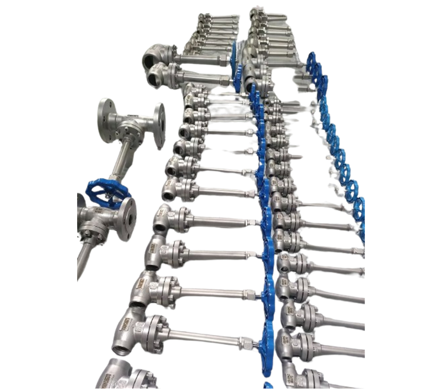 DN32 Κρυογενής βαλβίδα σφαίρας από ανοξείδωτο χάλυβα 304/316 5.0Mpa -196°C