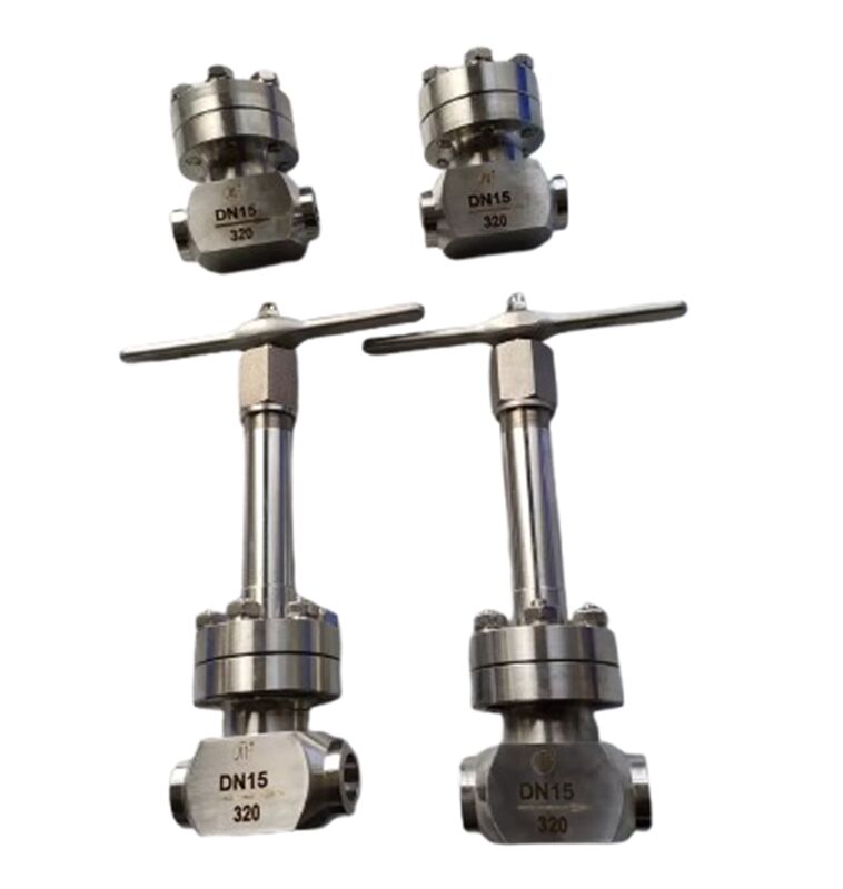 Κρυογενής βαλβίδα ελέγχου με μέγιστη πίεση 320 Mpa από ανοξείδωτο χάλυβα 304/316 για εύρος θερμοκρασίας -196 έως +80°C