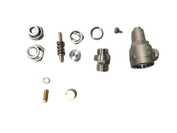 Βαλβίδα ασφαλείας κρυογονικής από ανοξείδωτο χάλυβα SS304/316 με μέγιστη πίεση 4.0Mpa για εύρος θερμοκρασίας -196°C έως +120°C